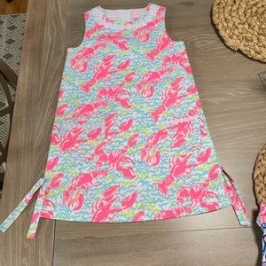 Lilly Pulitzer Girls Shift Dress Lobstah (size 10) NWOT